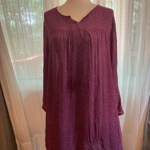 Purple 70 style dress
